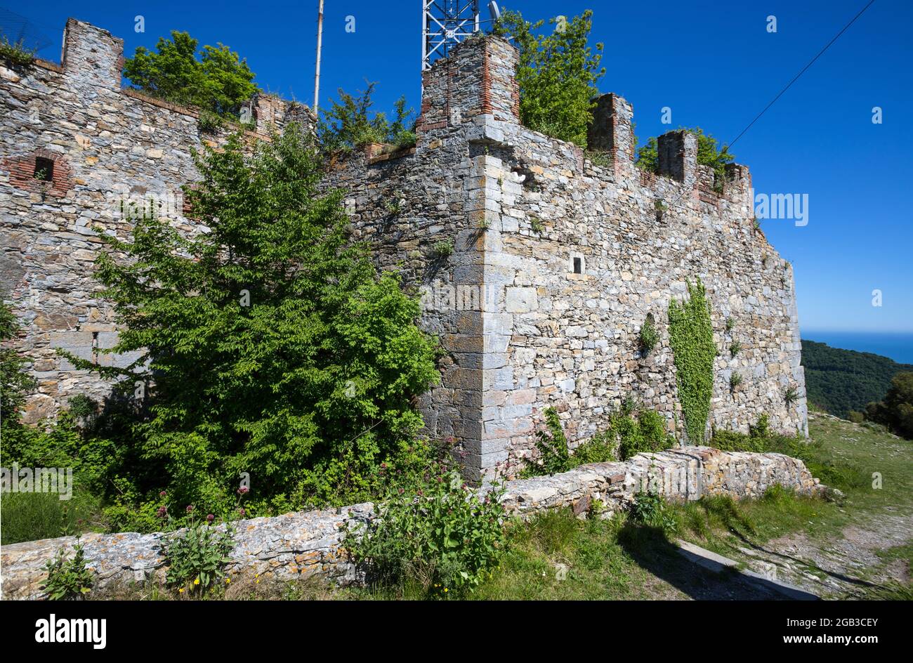 View of Fort Richelieu in Genoa, Italy Stock Photo - Alamy