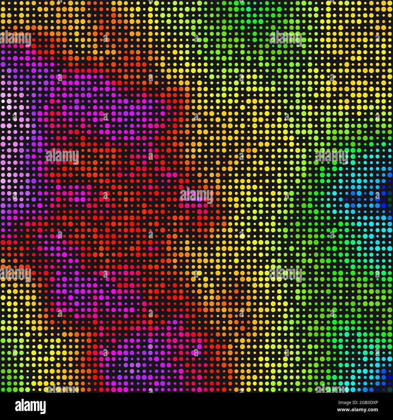 Abstract Geometrical color pixel generative art illustration Stock ...