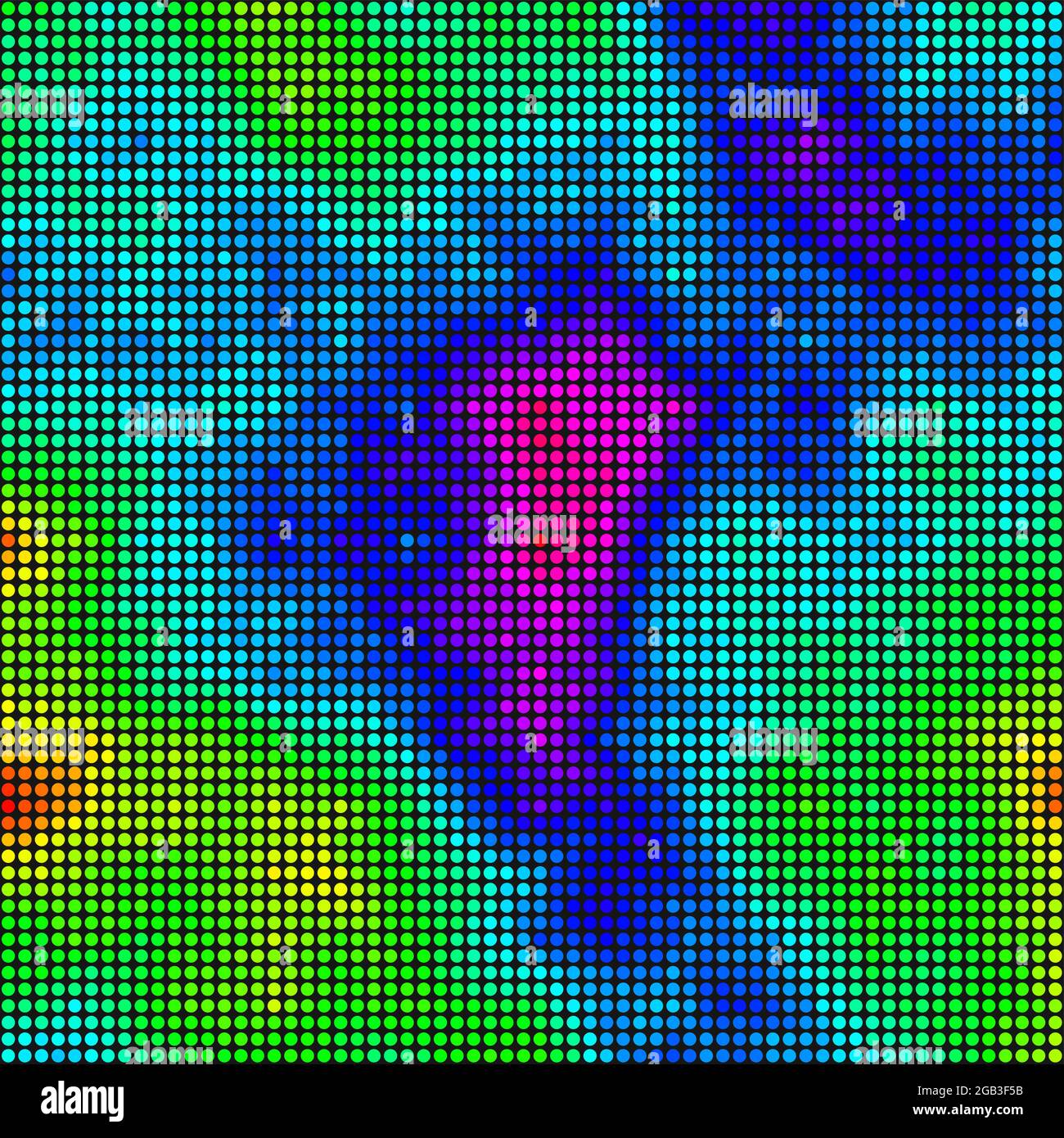 Abstract Geometrical color pixel generative art illustration Stock ...