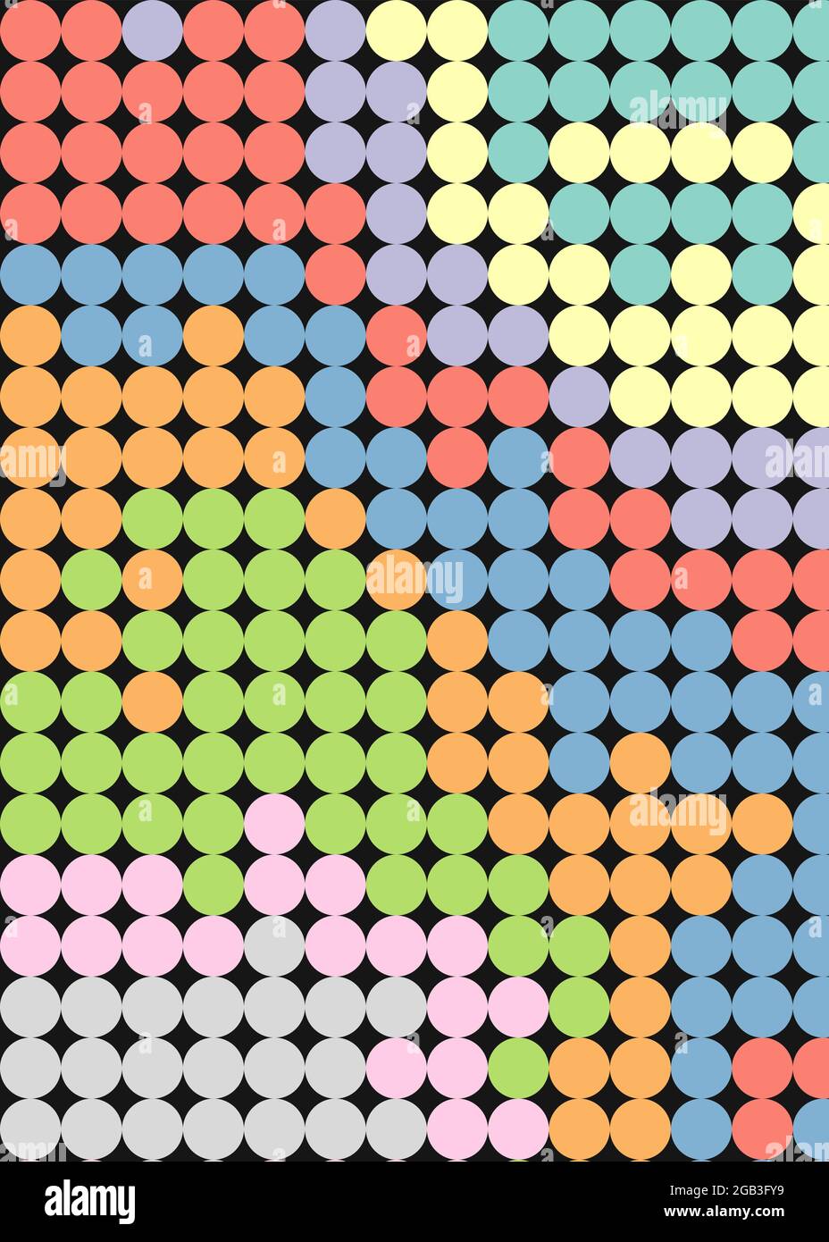 Abstract Geometrical color pixel generative art illustration Stock ...