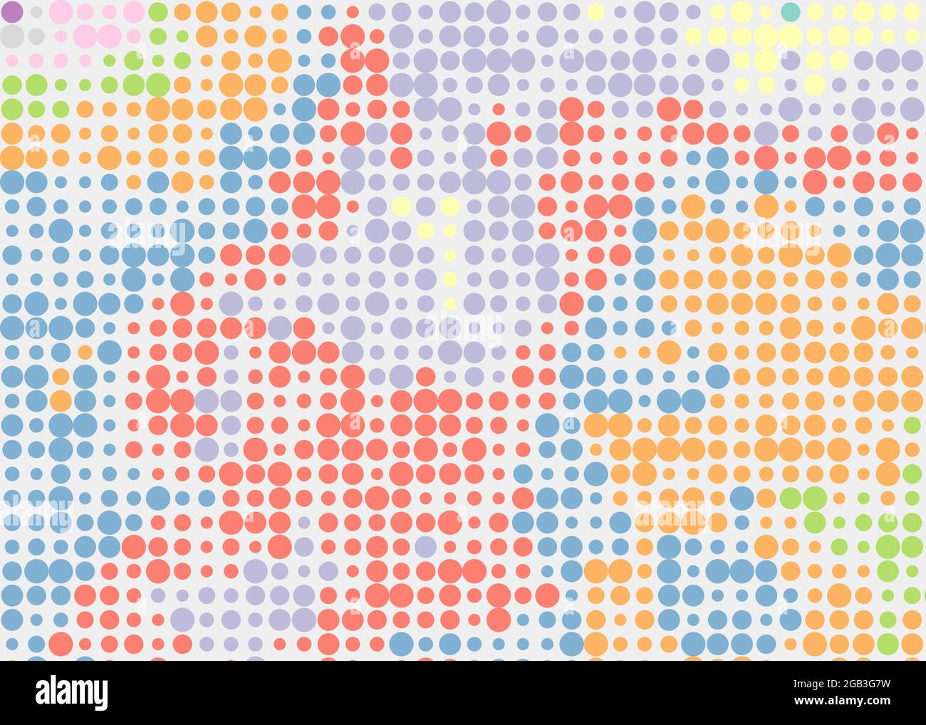 Abstract Geometrical color pixel generative art illustration Stock ...