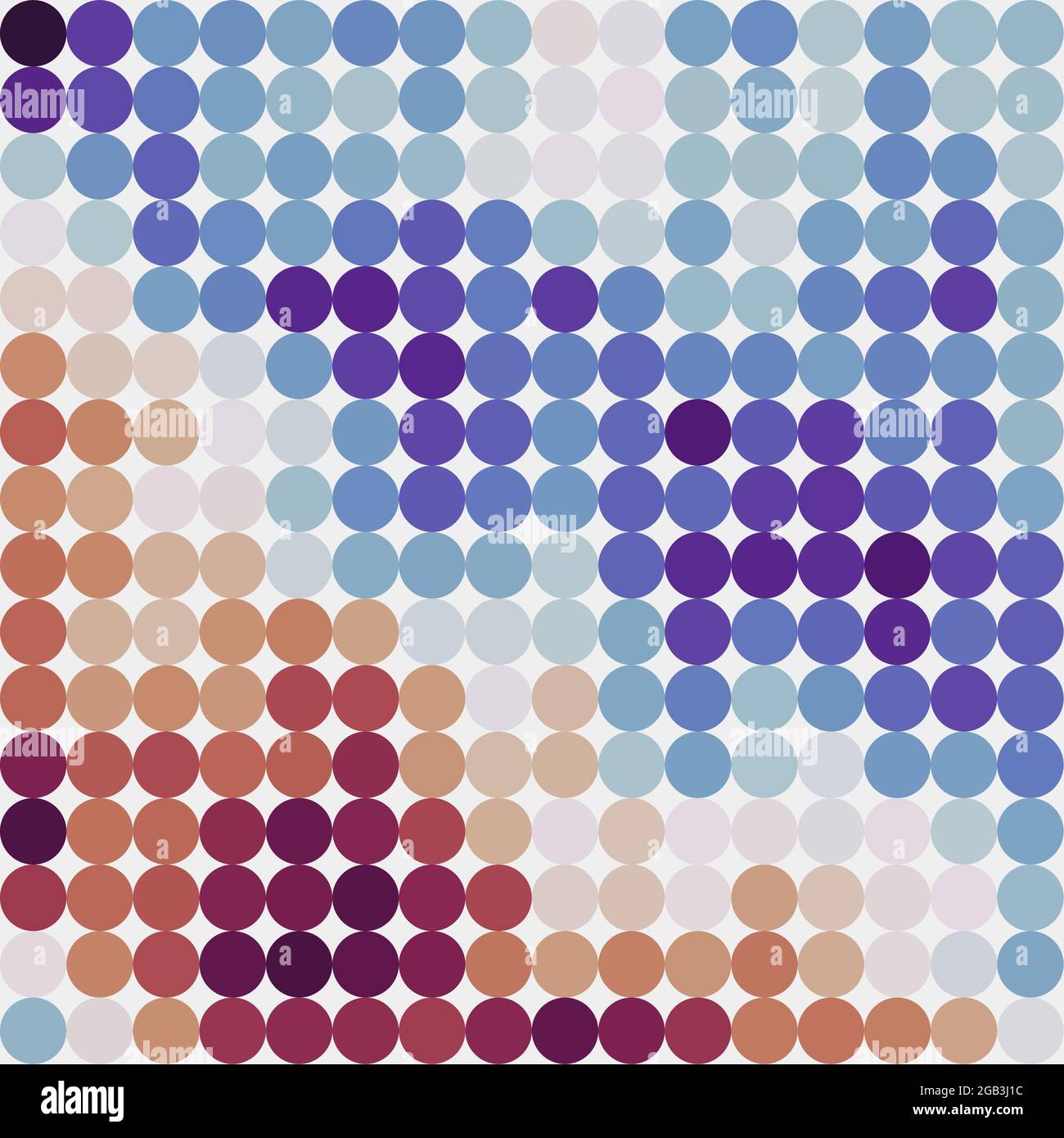 Abstract Geometrical color pixel generative art illustration Stock ...
