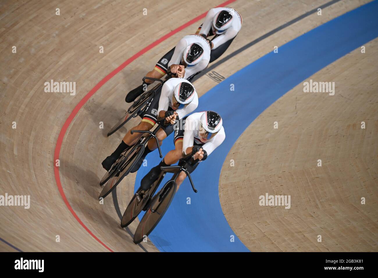 Izu, Japan. 02nd Aug, 2021. Cycling Olympics, track cycling, 4000m