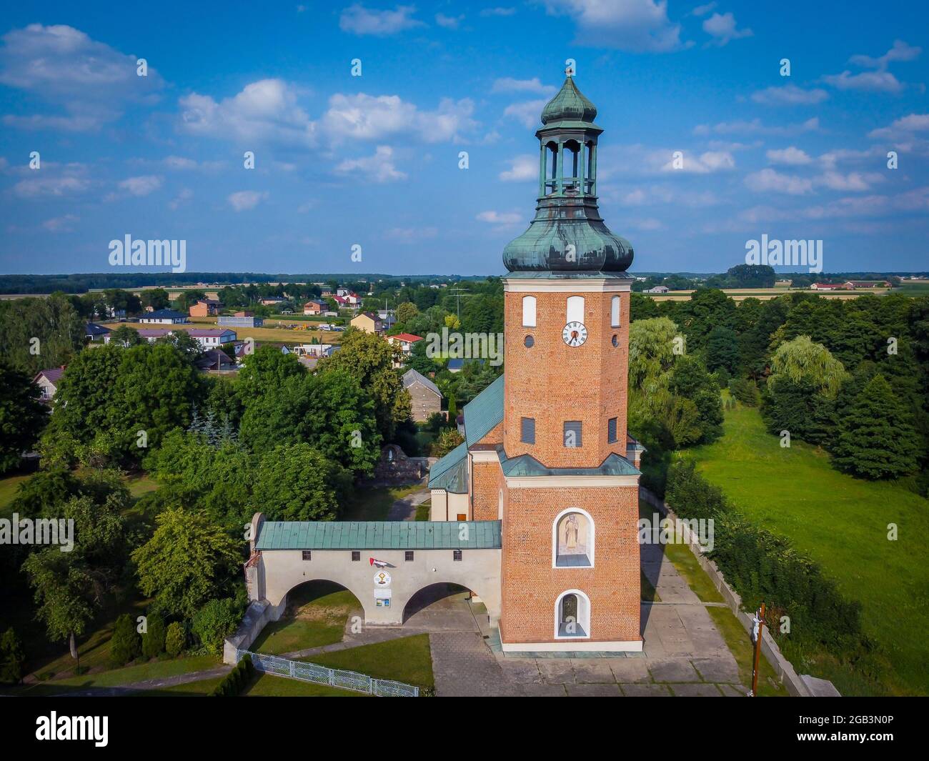 Catholic Church in Konopnica, Poland. Stock Photo
