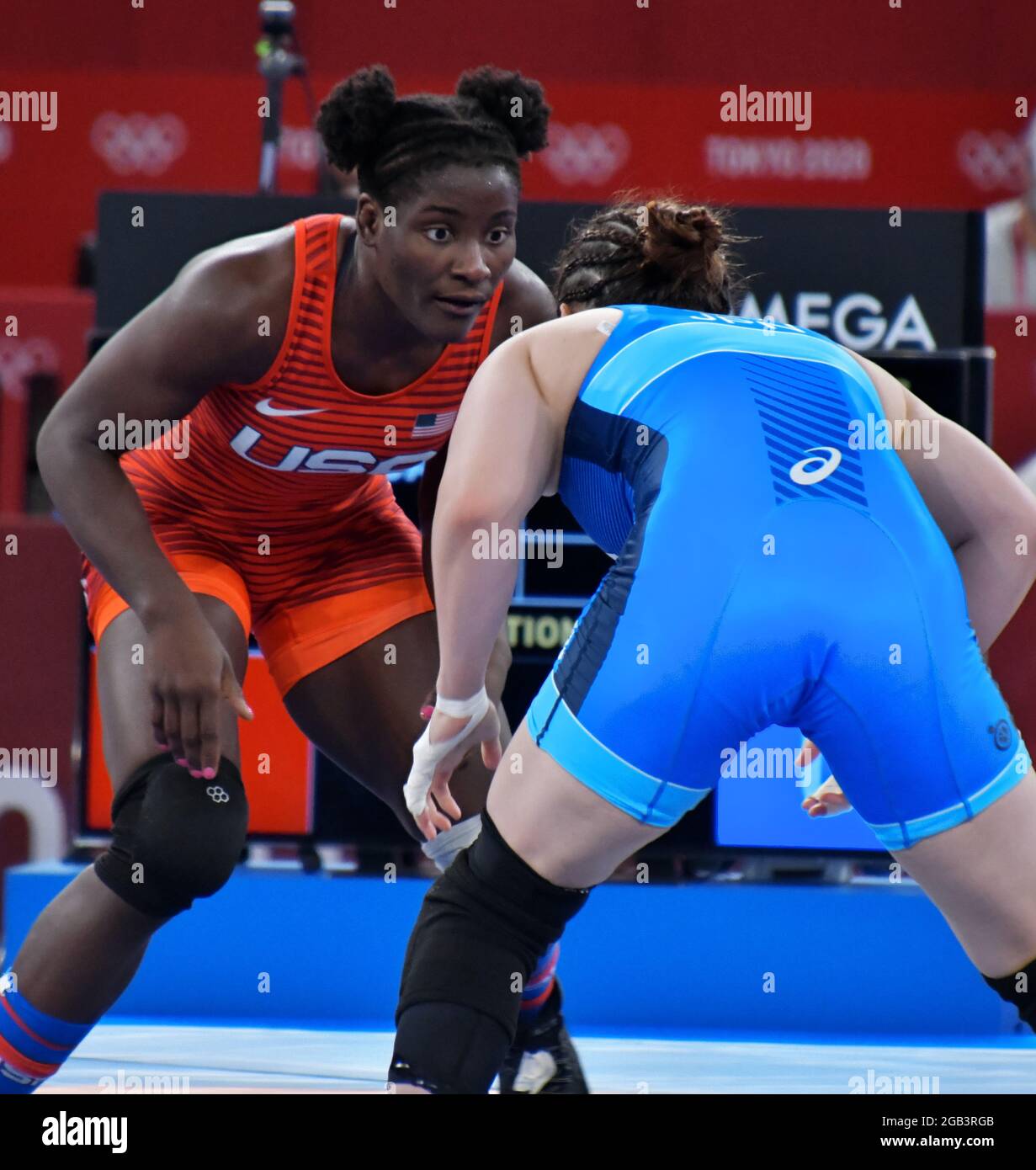 Womens wrestling olympics hi-res stock photography and images
