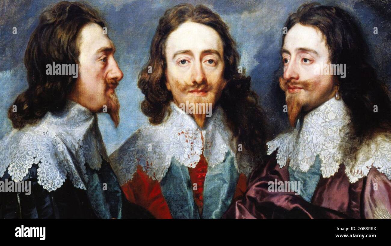 CHARLES I OF ENGLAND (1600-1649) Painted by Anthony van Dyck between ...