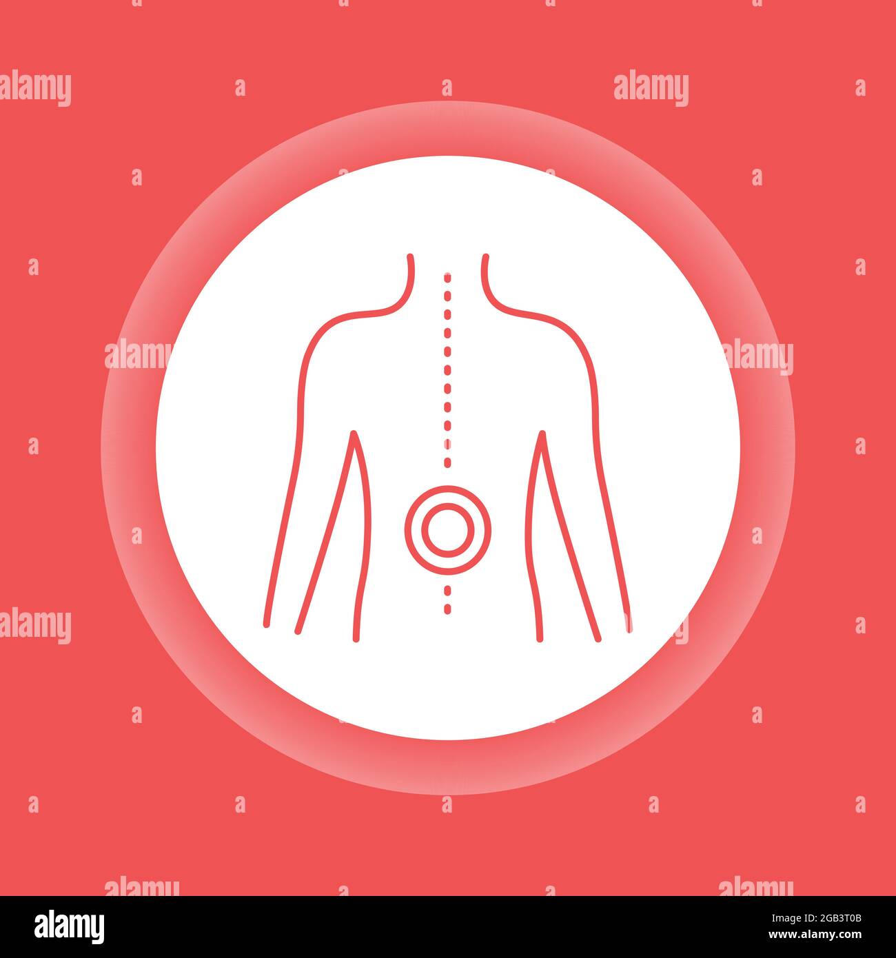Arthritis lower color button icon. Health care. Isolated vector element ...