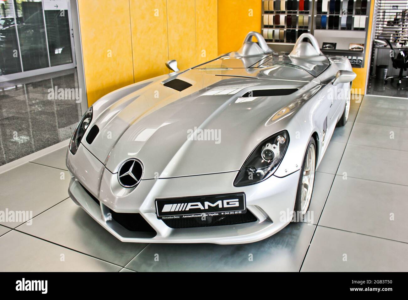 Kiev, Ukraine - August 21, 2011: Mercedes-Benz SLR McLaren Stirling Moss AMG Stock Photo