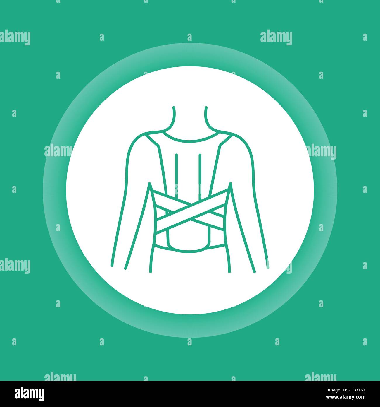 Posture brace Stock Vector Images - Alamy