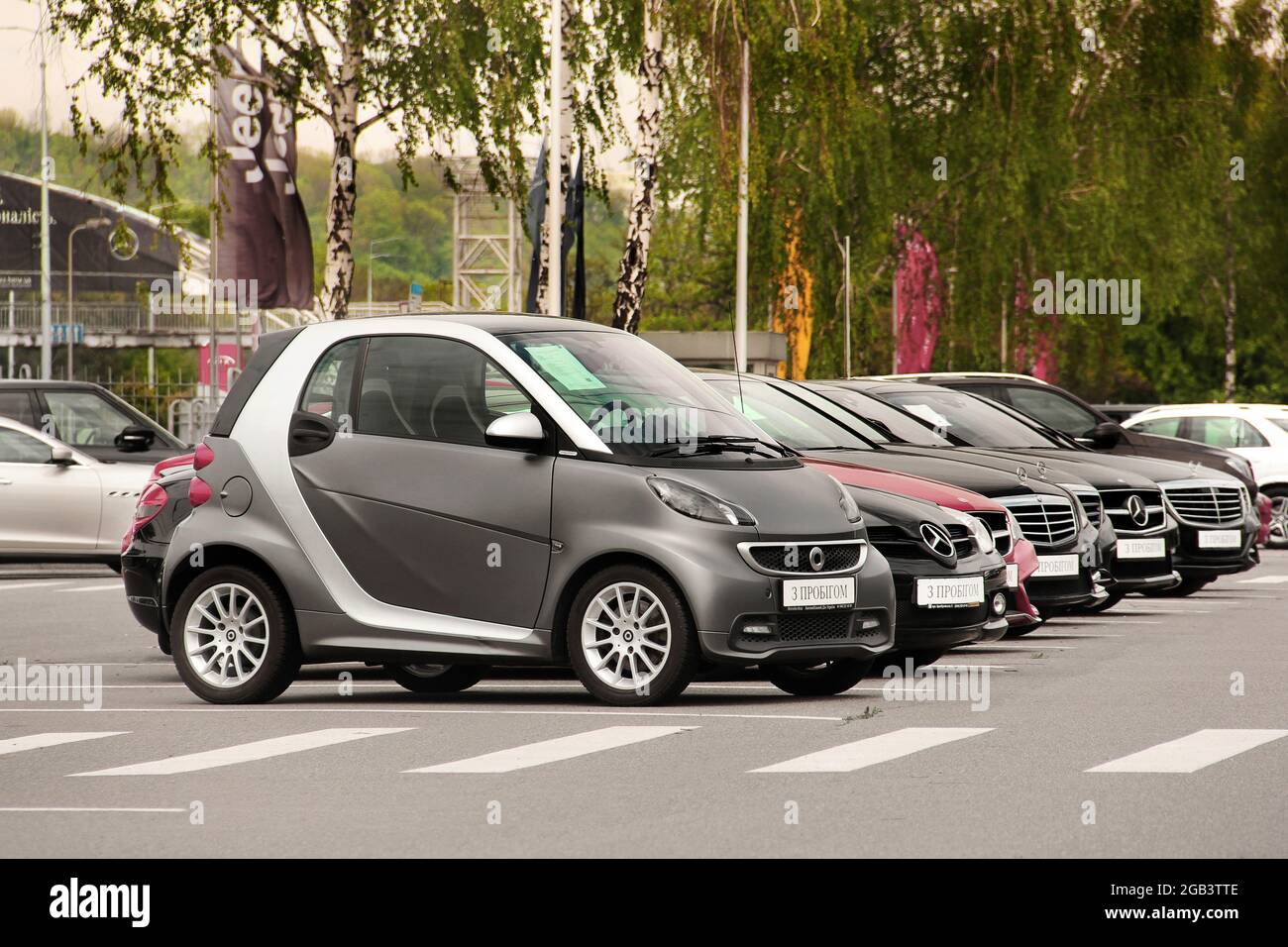 Kiev, Ukraine May 19, 2020 Mercedes cars. Cars for sale. Automotive