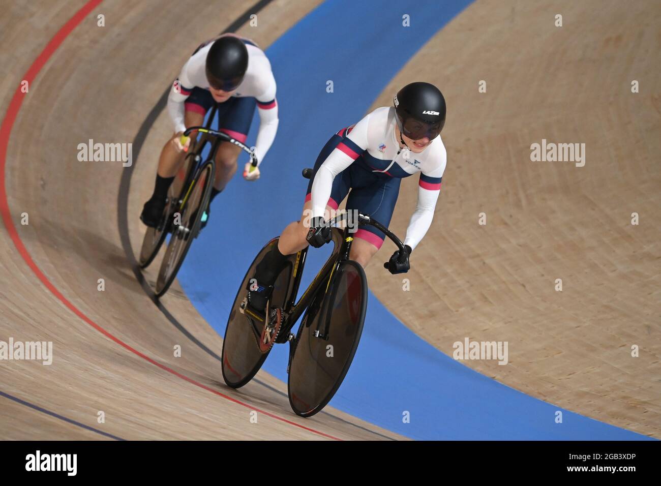 Izu, Japan. 02nd Aug, 2021. Cycling Olympics, track cycling, team