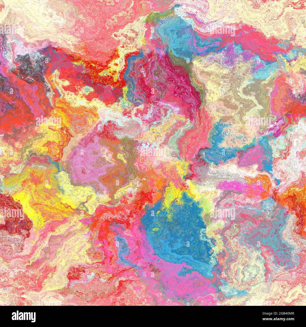Seamless abstract painted brushed marble texture. Rainbow bright ...