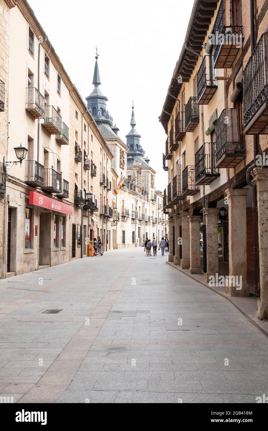 Street in the center of Burgo de Osma, Soria Stock Photo