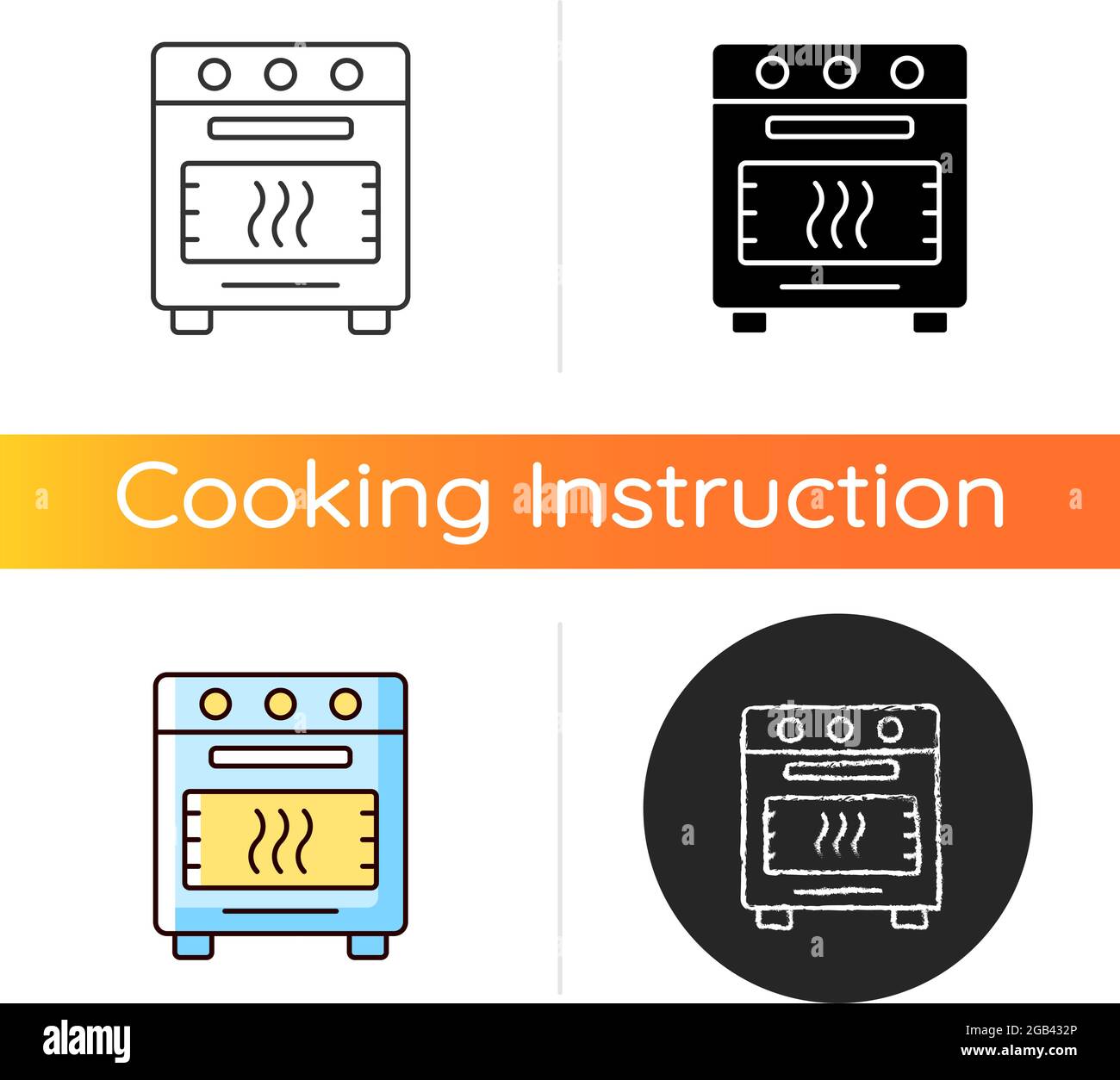 Bake in oven icon Stock Vector Image & Art Alamy