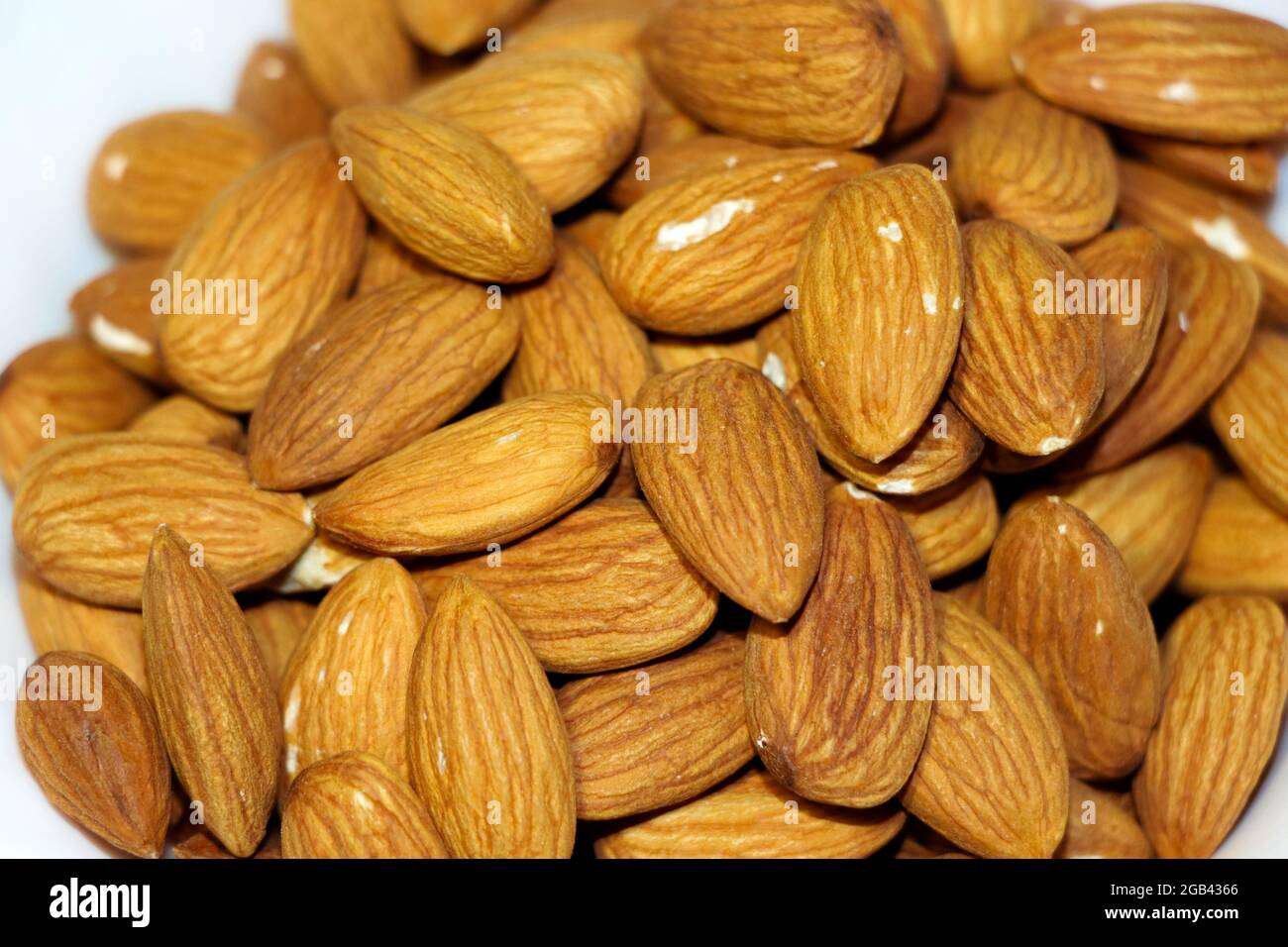 Closeup Image Of Beautiful Dry Fruit Almond. Selective Focus Stock Photo