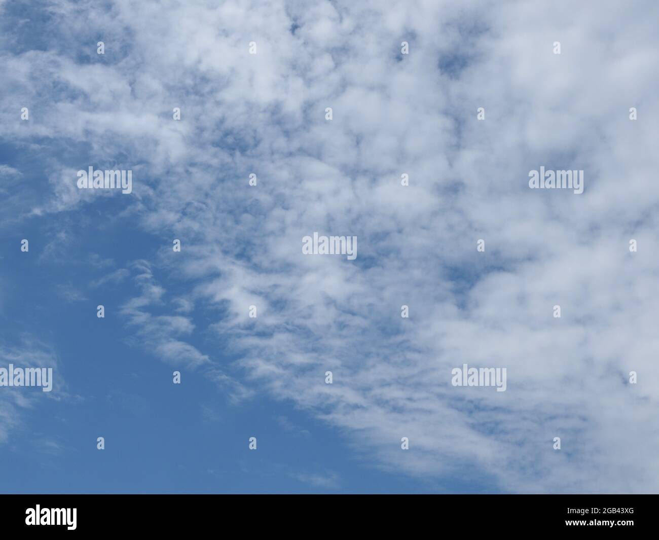 blue sky with clouds useful as a background Stock Photo - Alamy