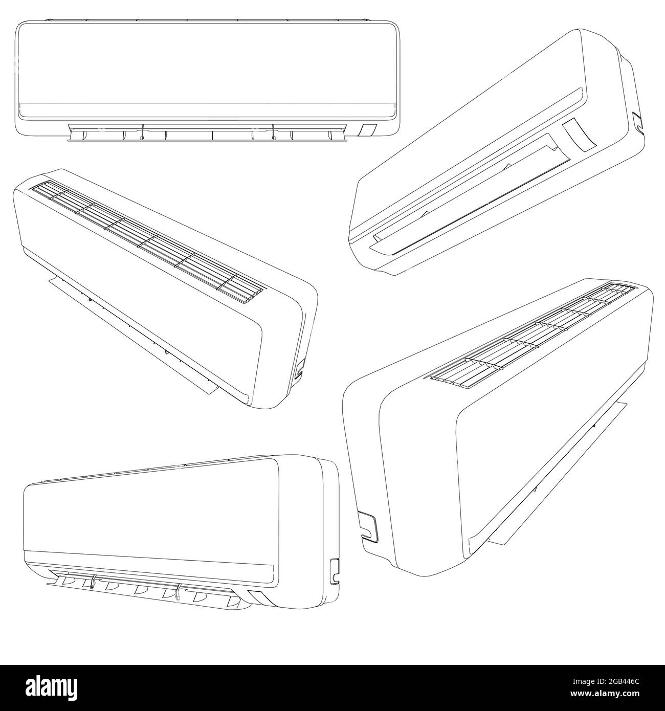 Air conditioner conditioners Stock Vector Images Alamy