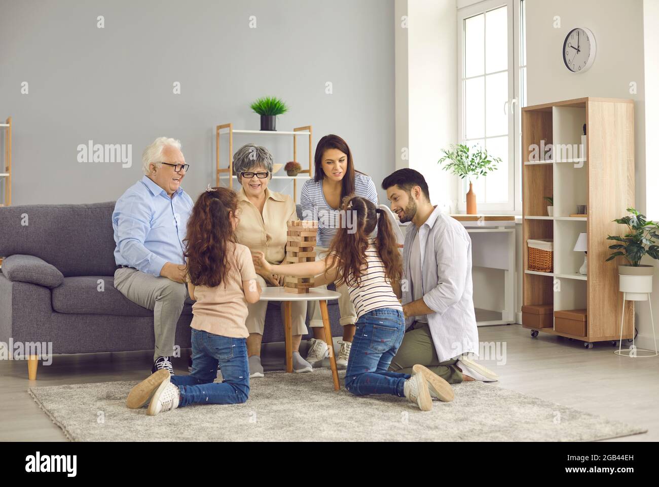 Grandparent Play Board Games Hi res Stock Photography And Images Alamy