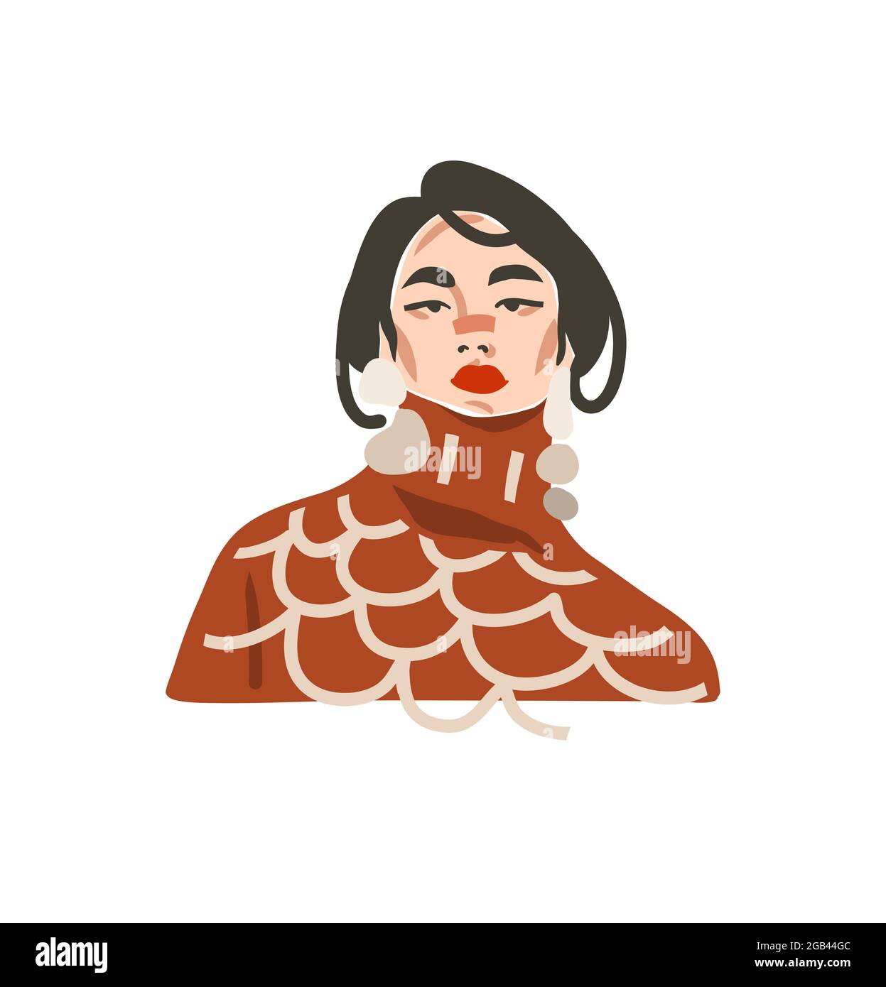 Fashion lifestyle portrait Stock Vector Images Alamy