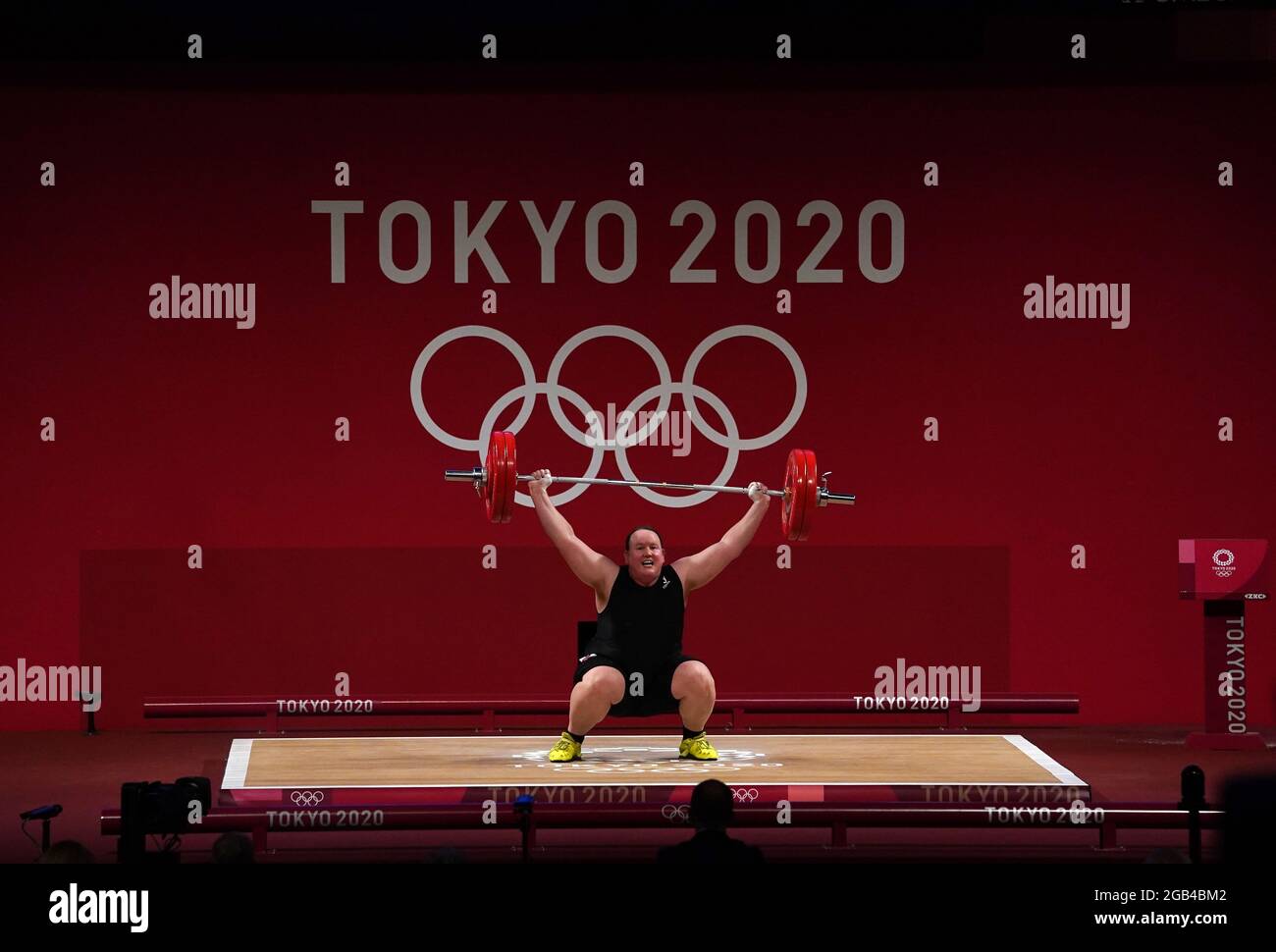 New Zealand's Laurel Hubbard In The Women's +87kg Group A Weightlifting ...