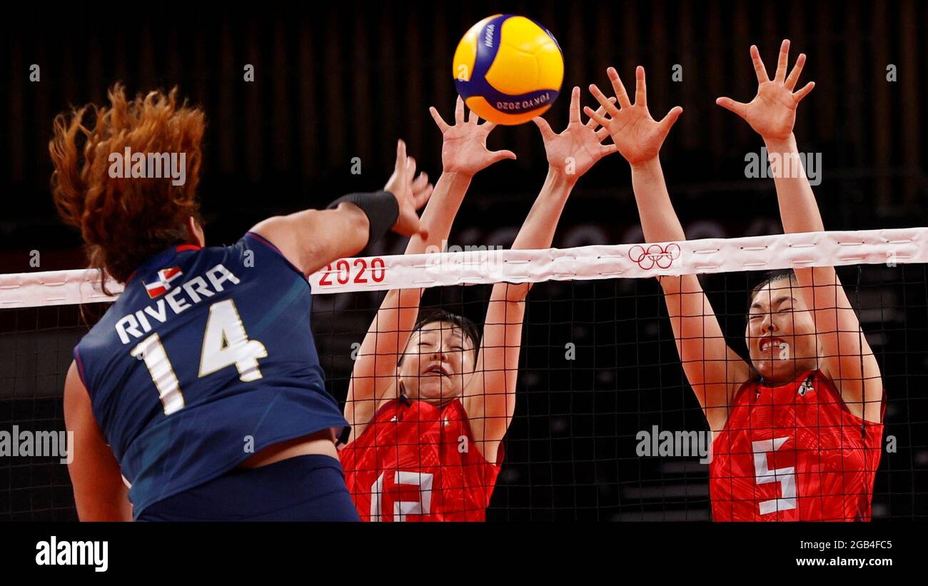 Tokyo Olympics Volleyball Women S Pool A Japan V Dominican Republic Ariake Arena Tokyo Japan August 2 21 Prisilla Rivera Of The Dominican Republic In Action With