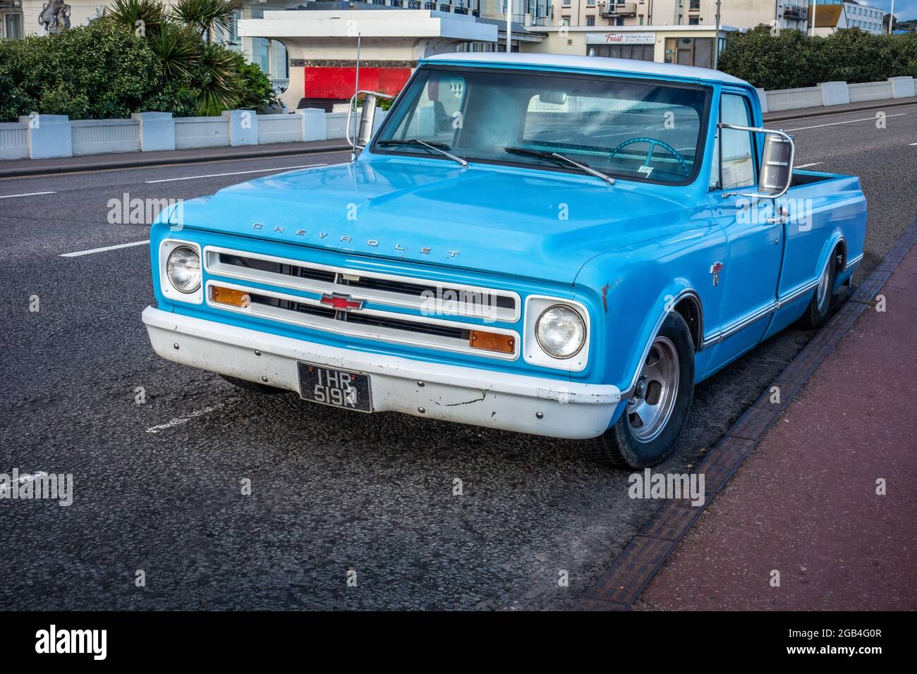 Chevrolet C10 Pickup Truck In Pale Blue Hastings Seafront Stock Photo Alamy Chevrolet C10 Pickup Truck In Pale Blue Hastings Seafront Stock Photo Alamy