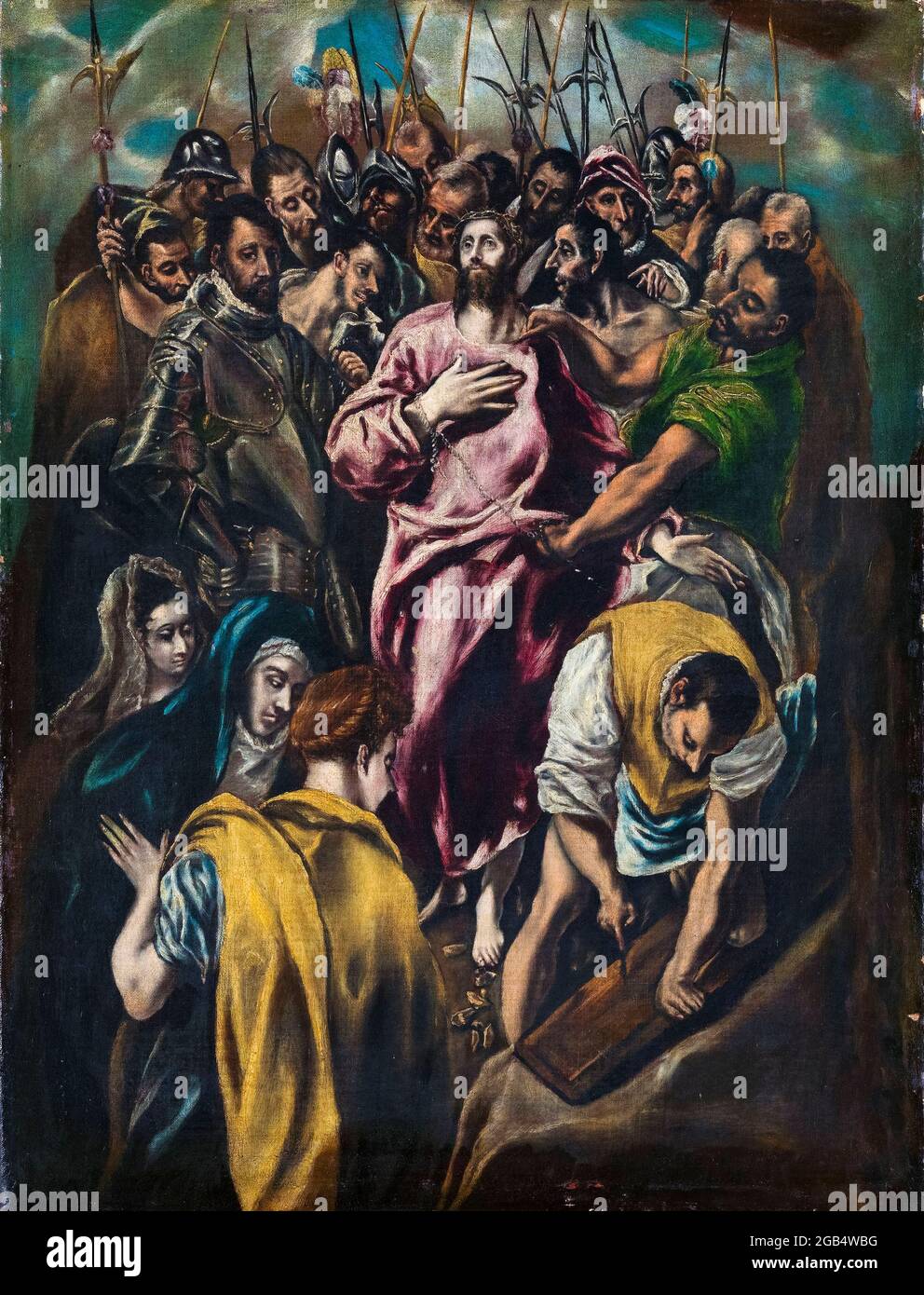 El Greco, The Disrobing of Christ, painting, circa 1600 Stock Photo