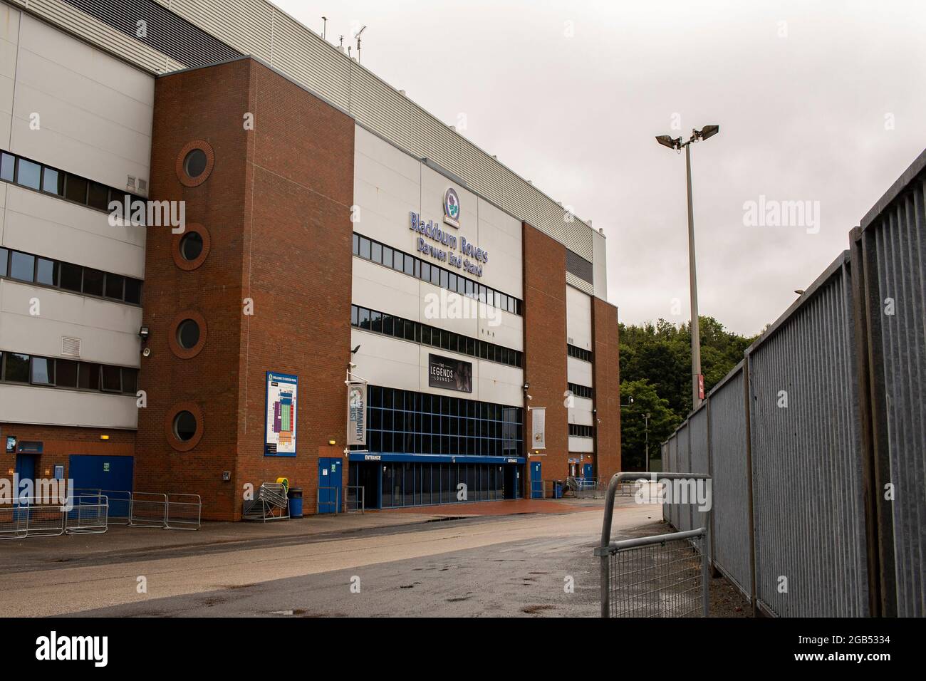 A view of a Blackburn Rovers' Ewood Park on the 29th July 2021. Credit: Lewis Mitchell Stock Photo