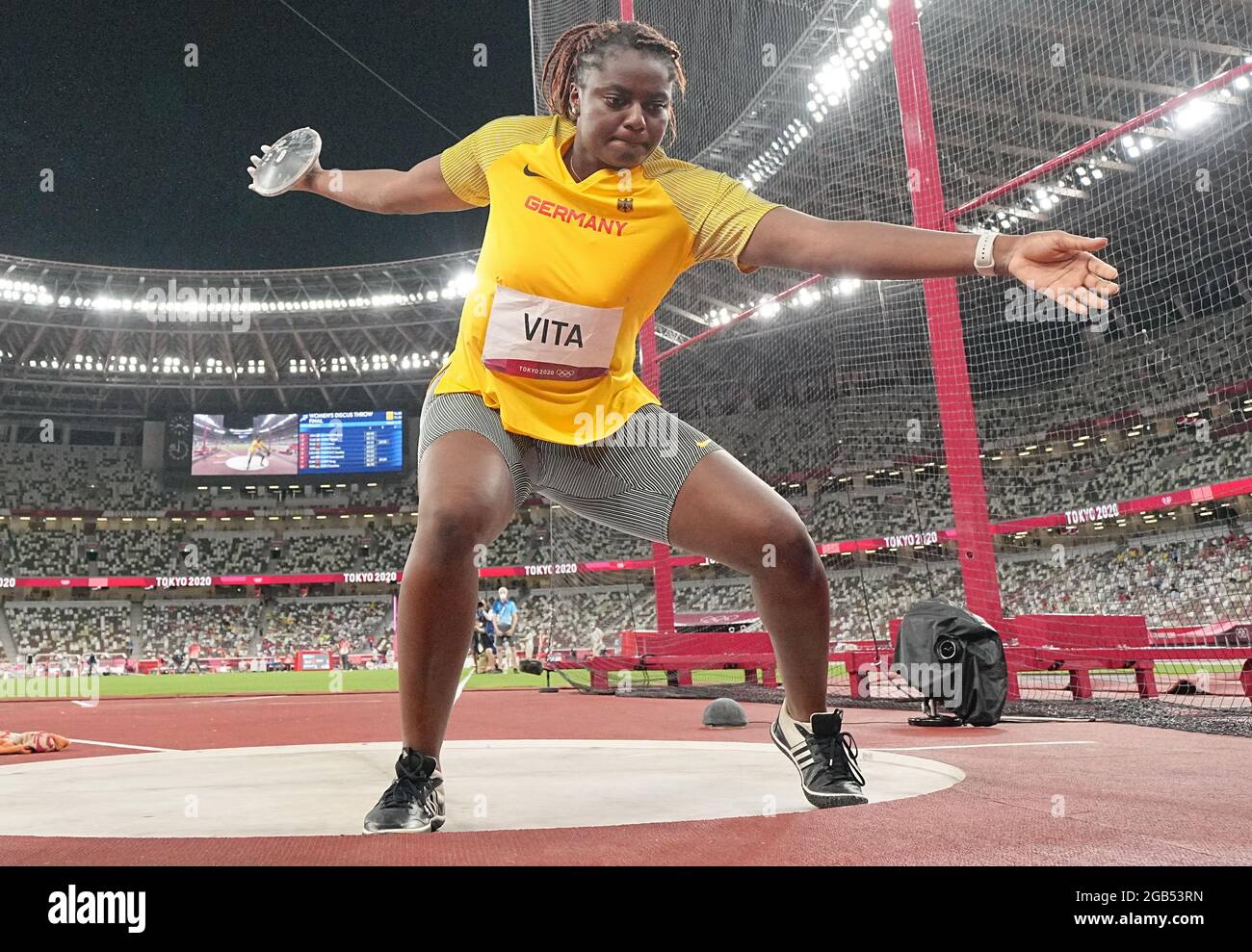 Tokio, Japan. 02nd Aug, 2021. Athletics Olympics, Discus Throw, Women, Final, at the Olympic