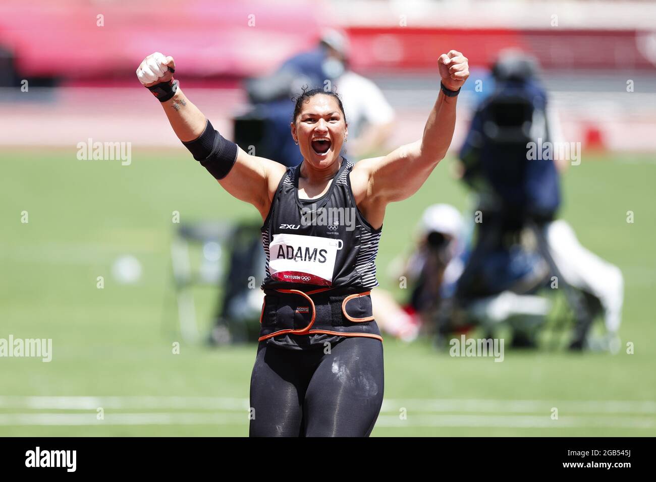 ADAMS Valerie (NZL) 3rd Bronze Medal during the Olympic Games Tokyo 2020, Athletics Women's Shot Put Final on August 1, 2021 at Olympic Stadium in Tokyo, Japan - Photo Yuya Nagase / Photo Kishimoto / DPPI Stock Photo