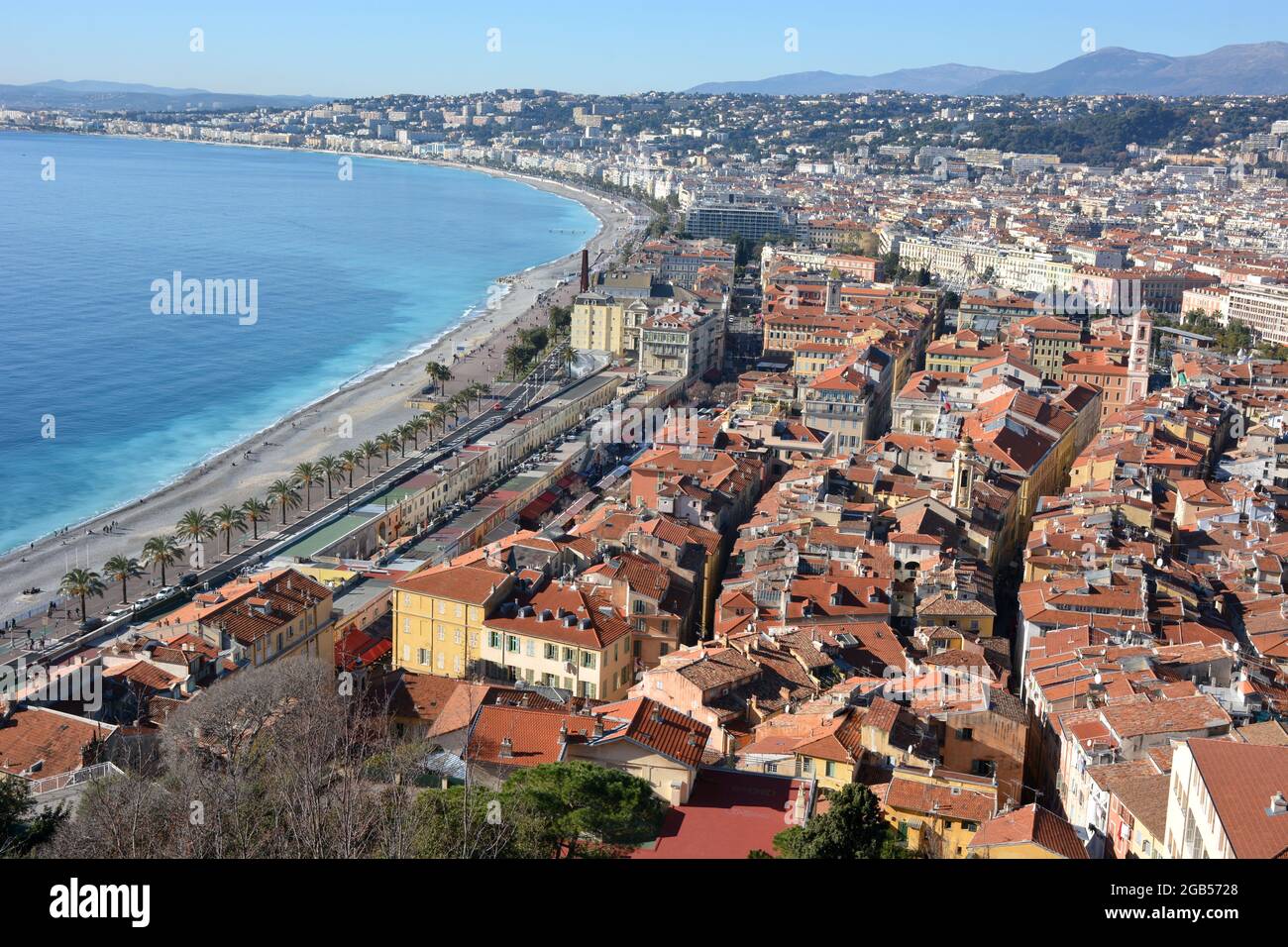 France, french riviera, the city of Nice obtained on july 27,2021 its world heritage UNESCO list, Stock Photo