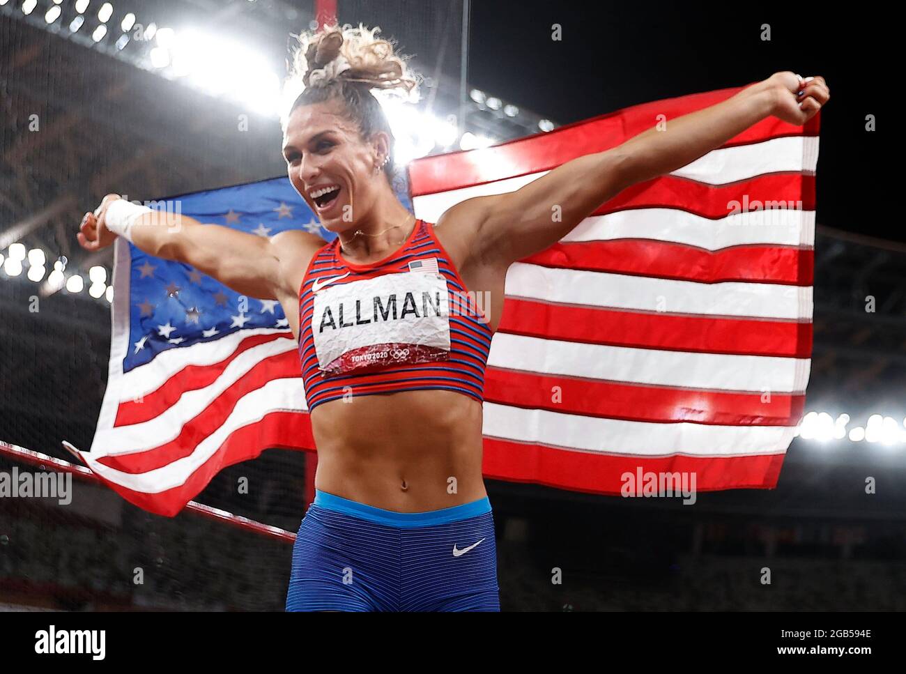 Tokyo, Japan. 2nd Aug, 2021. Valarie Allman of the United States