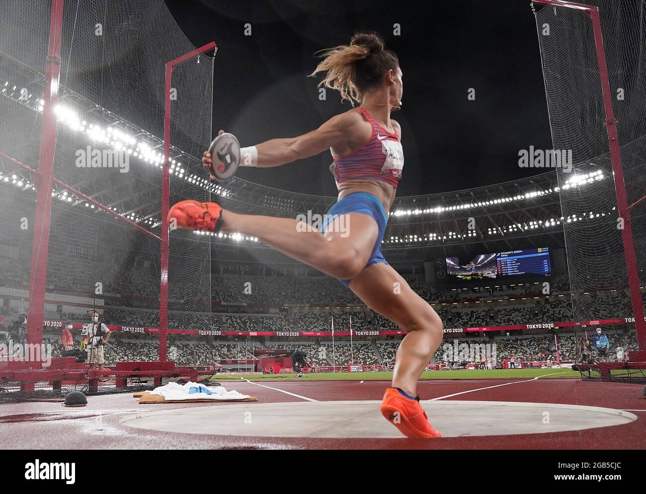 Tokyo, Japan. 2nd Aug, 2021. Valarie Allman of the United States
