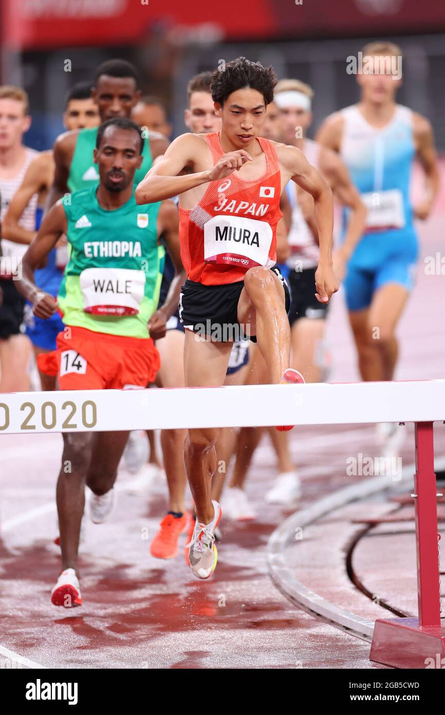 Tokyo, Japan. 2nd Aug, 2021. Ryuji Miura (JPN) Athletics : Men's 3000m ...