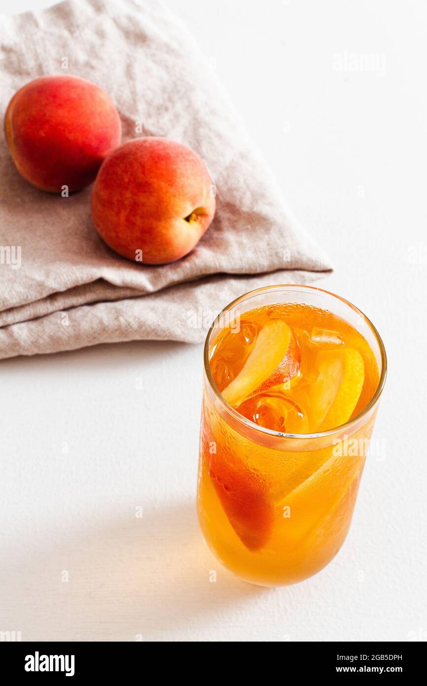 Cold Brew Peach Iced Tea