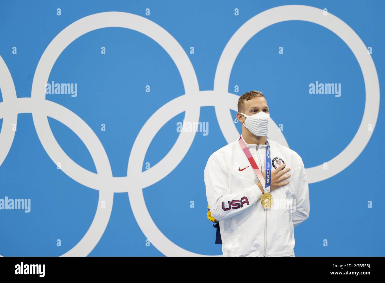 DRESSEL Caeleb (USA) Gold Medal during the Olympic Games Tokyo 2020 ...