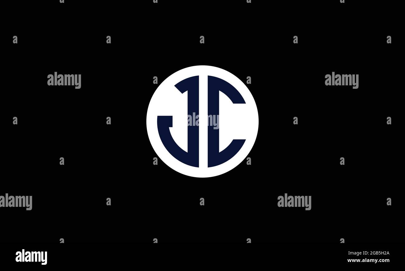 JC and CJ J or C Abstract Letter Mark Vector Logo Template for Business