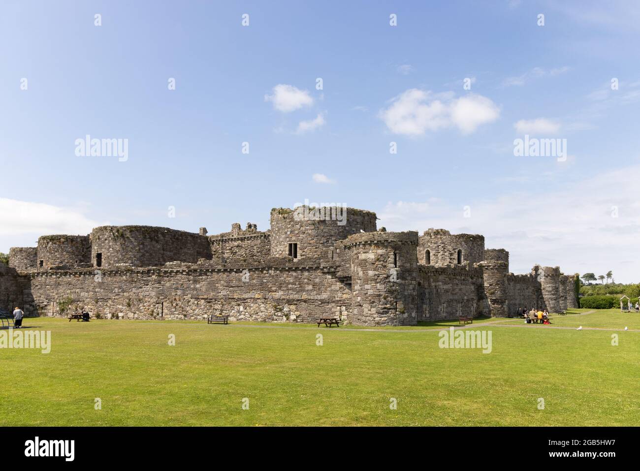 Beaumaris Castle Exterior A Medieval 13th Century Castle Seen On A beaumaris-castle-exterior-a-medieval-13th-century-castle-seen-on-a