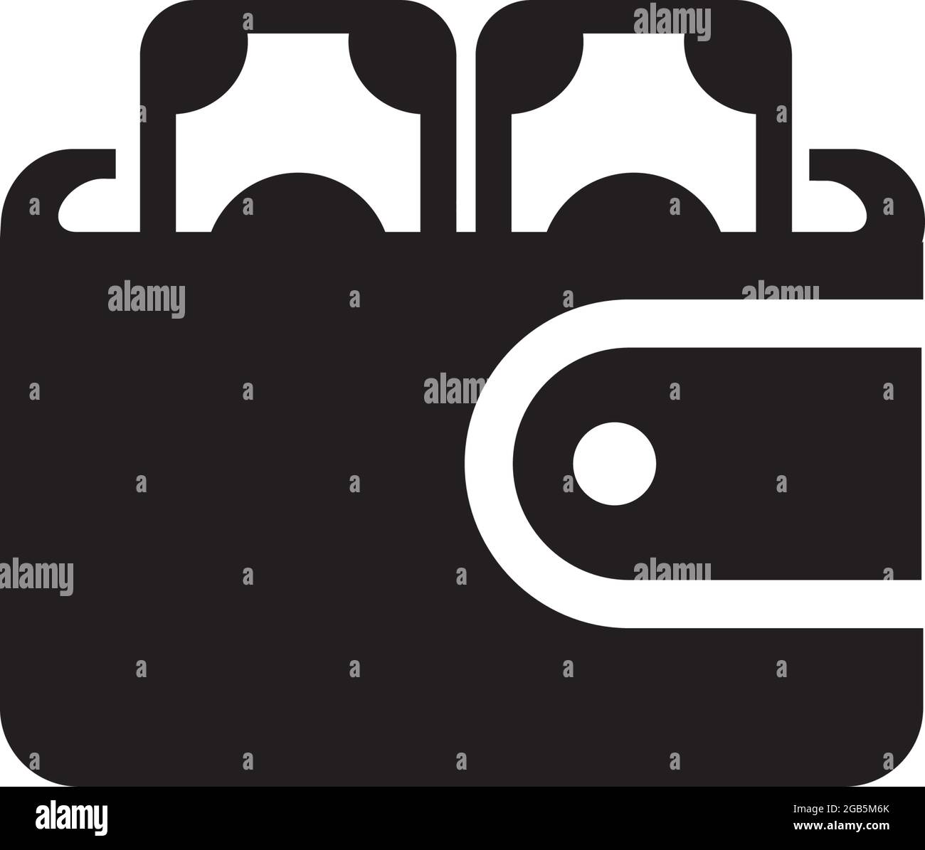 Digital wallet logo design vector template Stock Vector