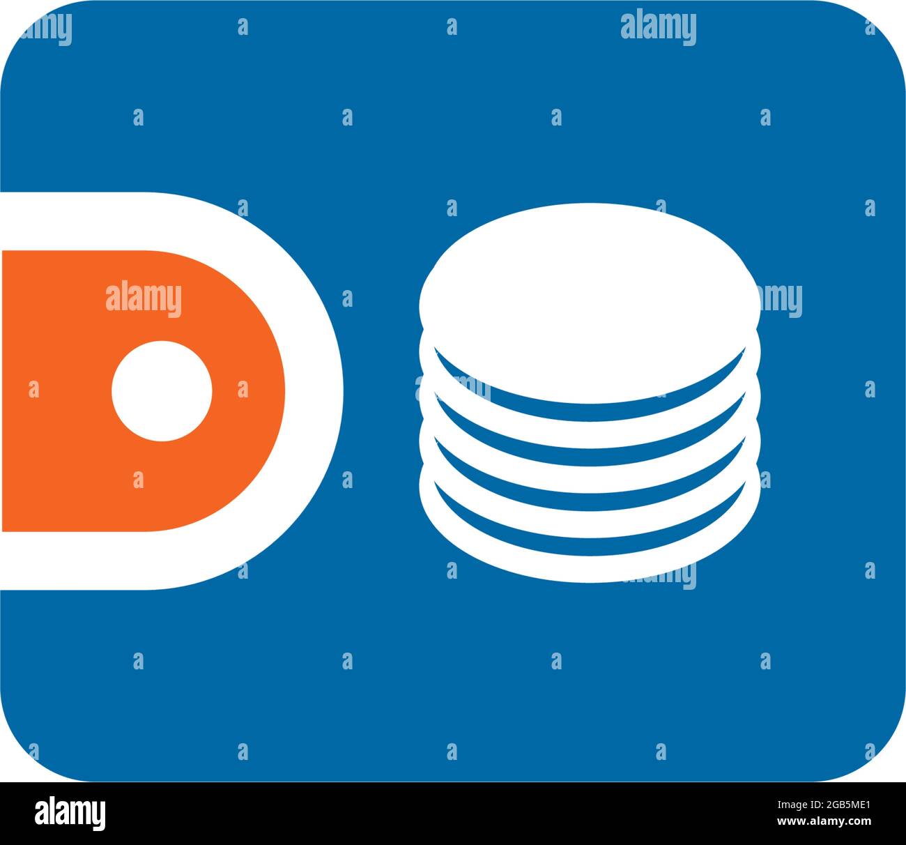 Digital wallet logo design vector template Stock Vector