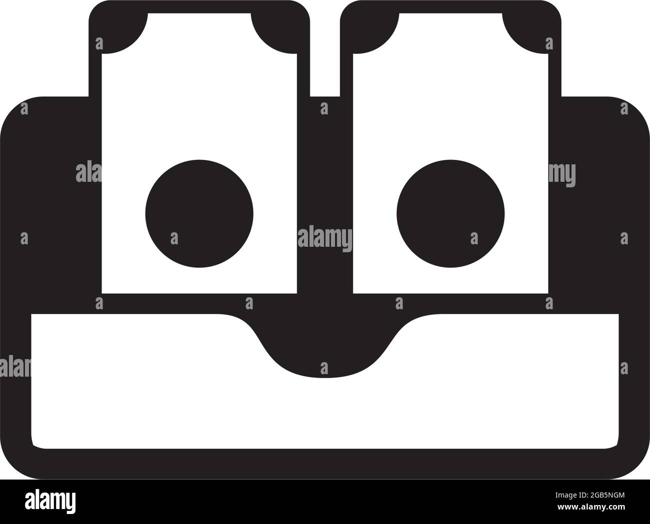 Digital wallet logo design vector template Stock Vector