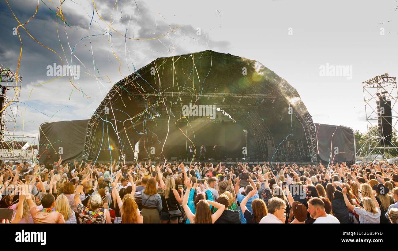 Festival stage, Fantasia, Maldon, Essex © Clarissa Debenham / Alamy