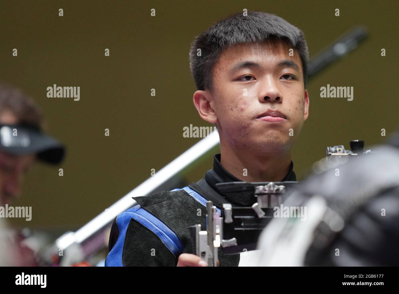 Tokyo, Japan. 2nd Aug, 2021. Zhang Changhong of China reacts during the