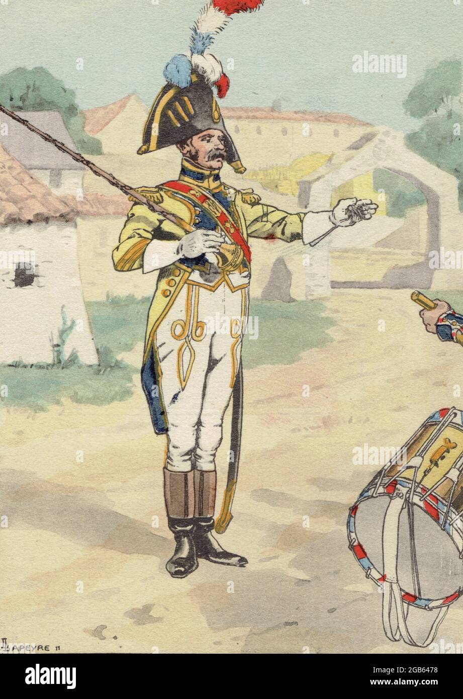 Soldats plomb CBG MIGNOT - Premier empire - Tambour infanterie de ligne 2