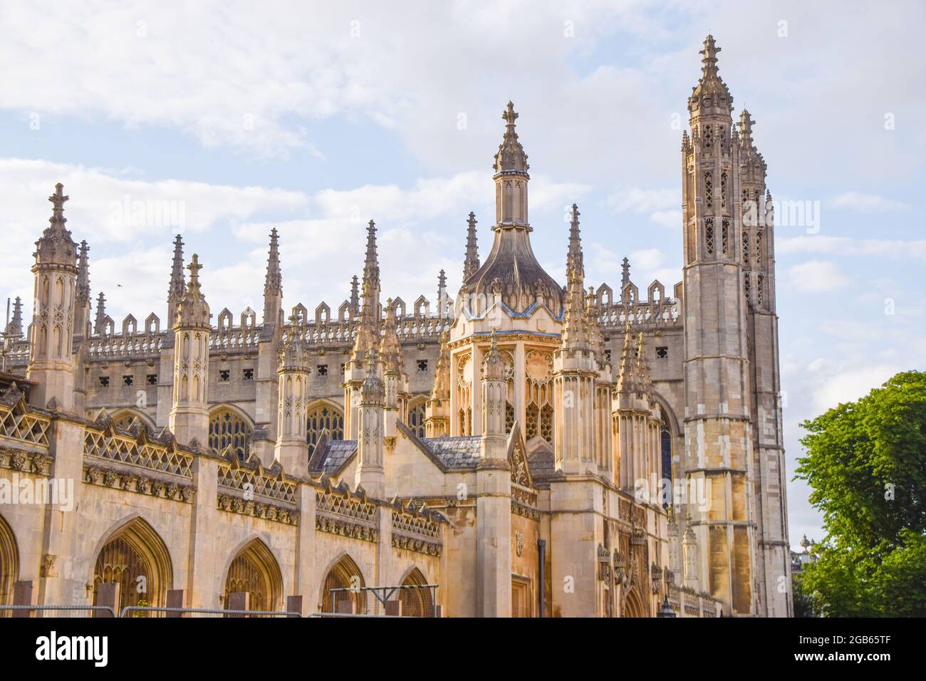 King's College exterior detail, University of Cambridge, United Kingdom Stock Photo