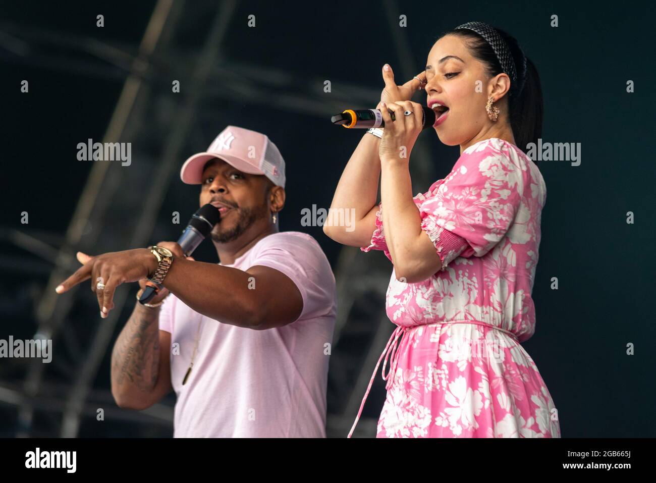 Bradley McIntosh & Tina Barrett of S Club performing at Fantasia music