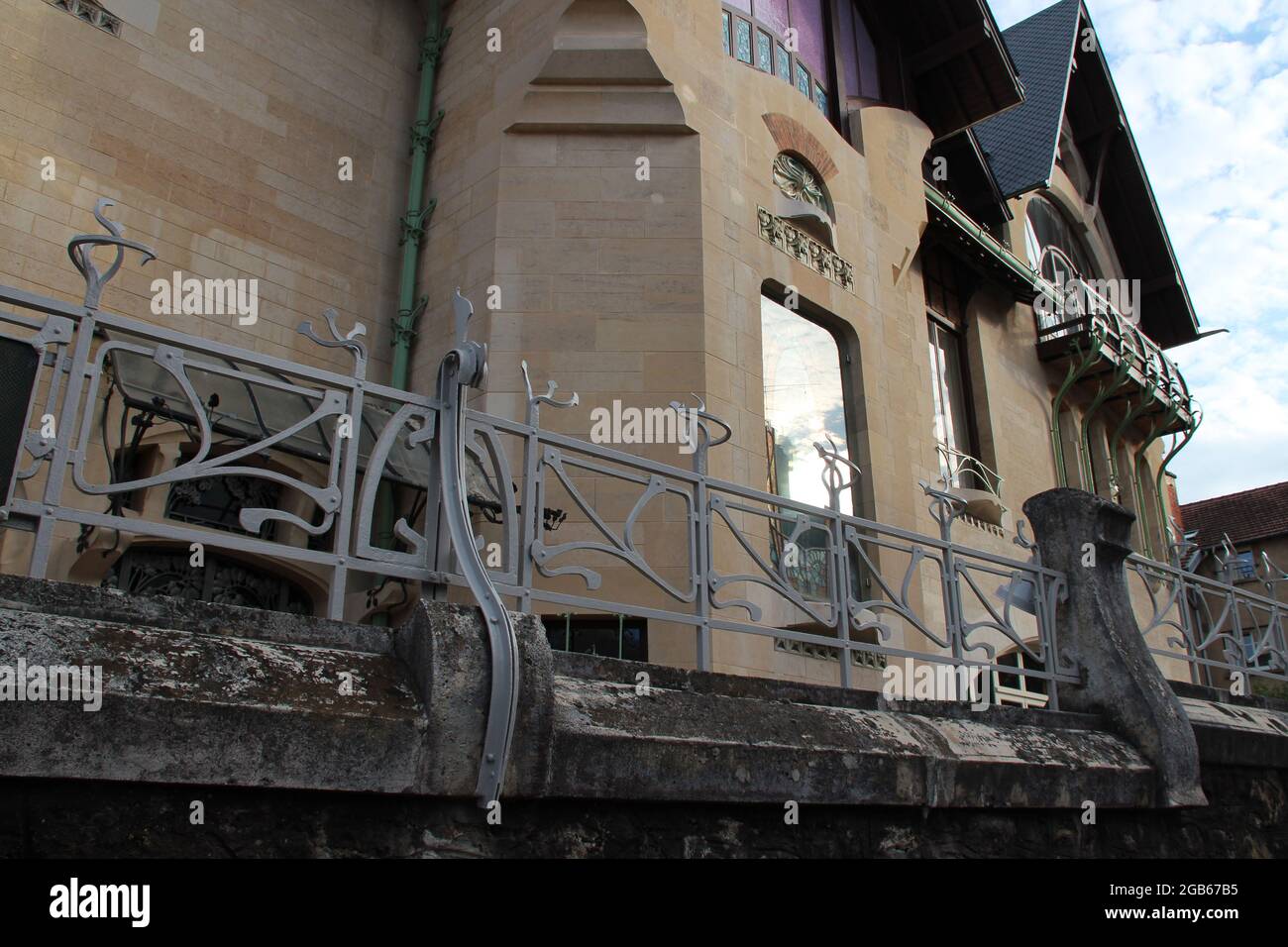 art nouveau villa (villa majorelle) in nancy in lorraine in france