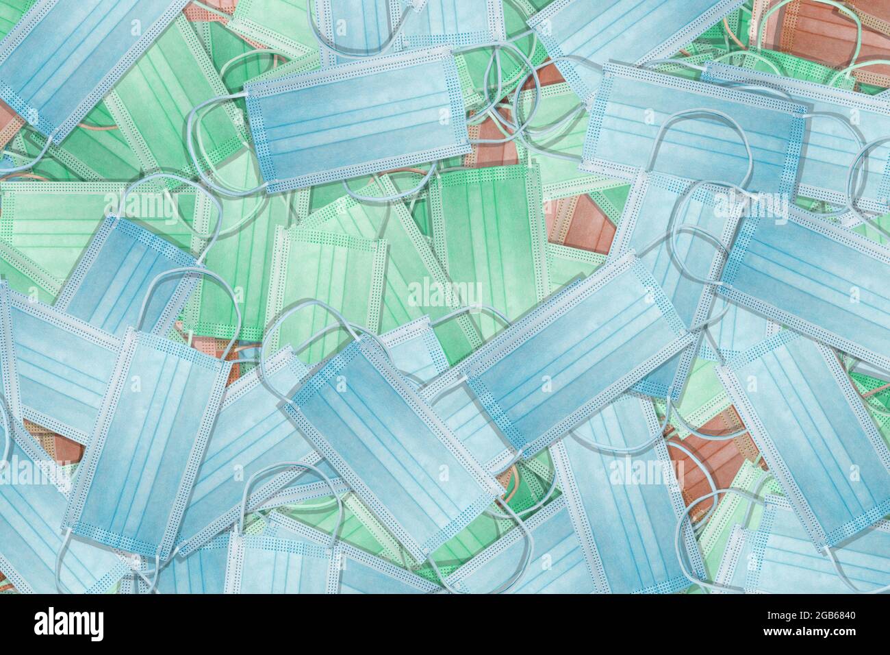 texture of clean medical masks Stock Photo - Alamy