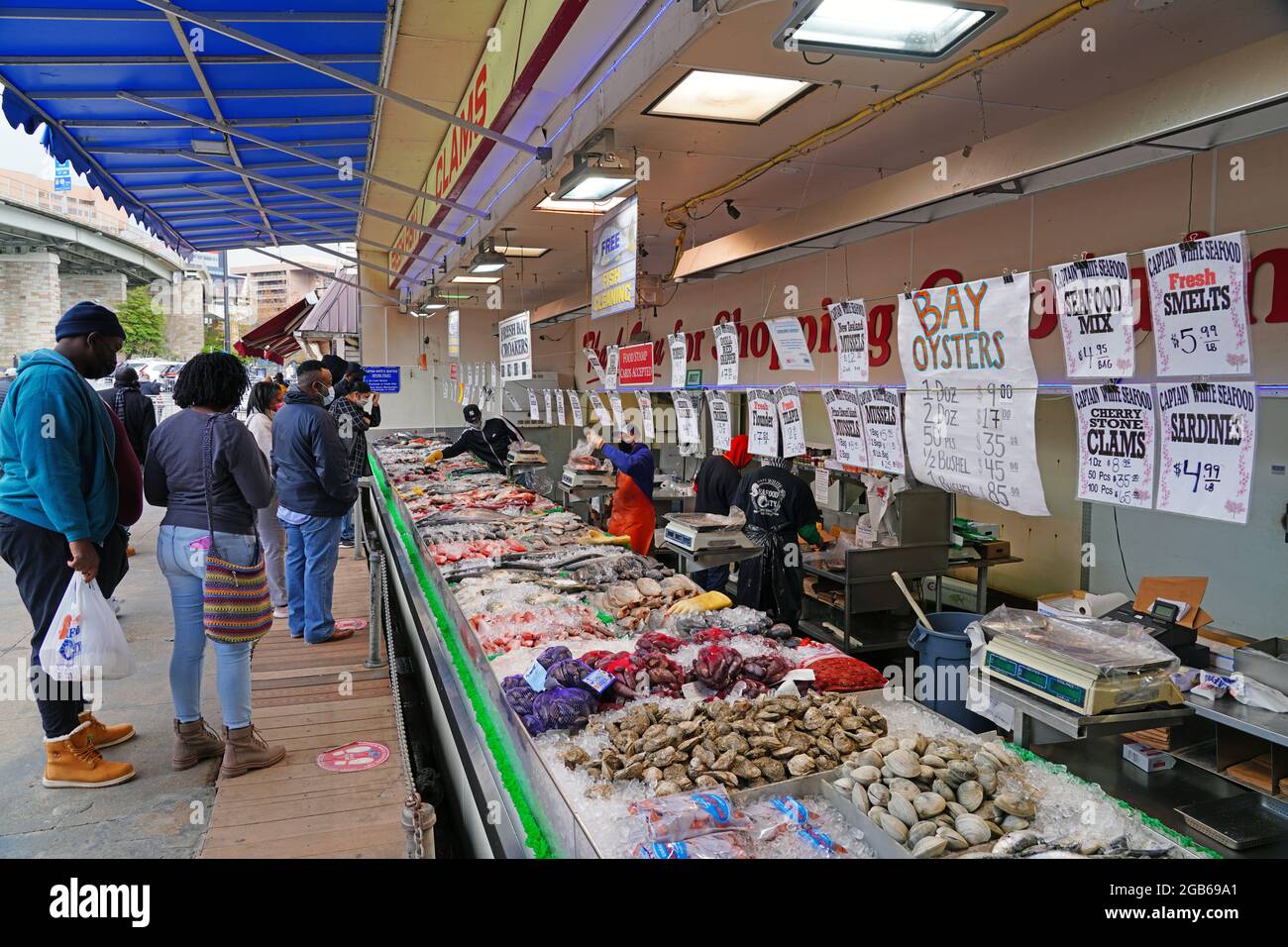 WASHINGTON, DC 1 APR 2021 View of the Municipal Fish Market at The