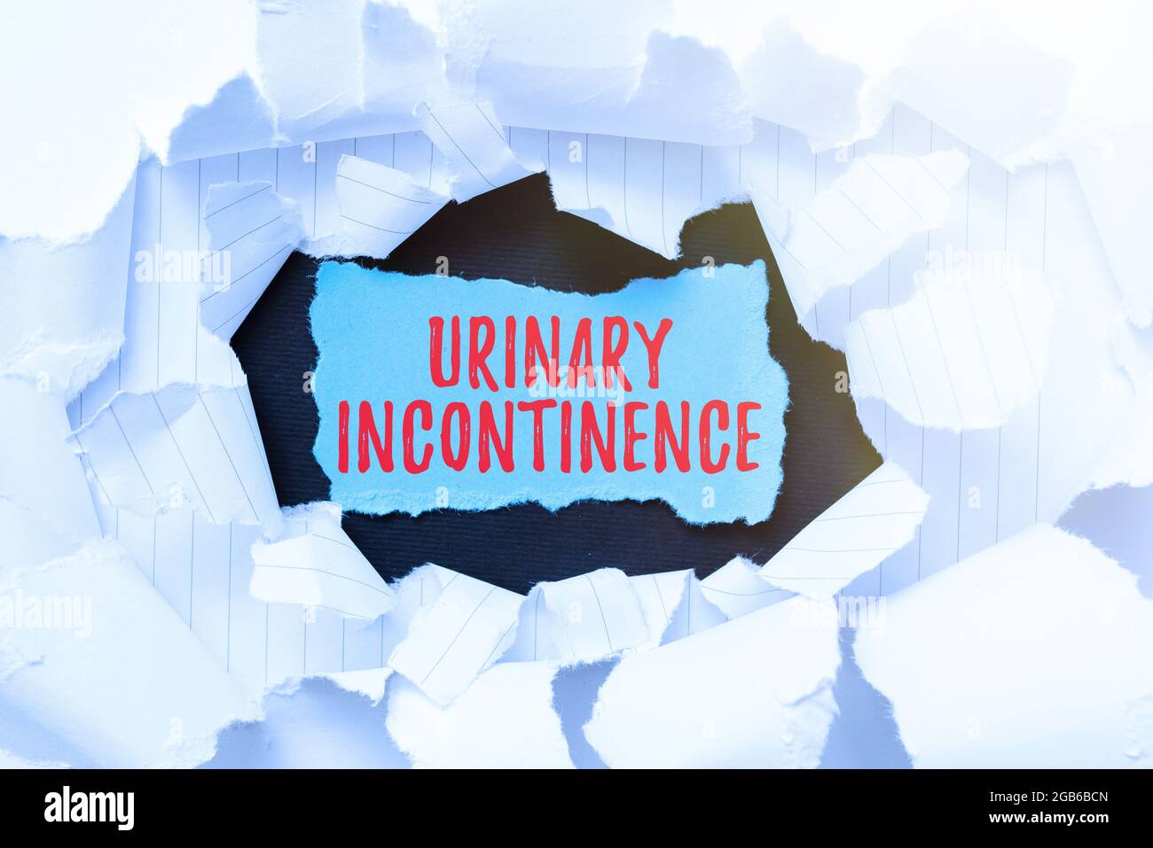 Text sign showing Urinary Incontinence, Concept meaning uncontrolled